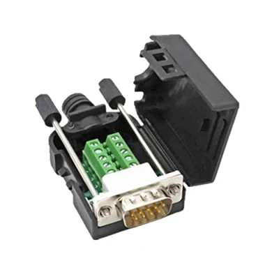 Image of DB9 Breakout Connector RS232 D SUB Female and Male 9 pin Port Adapter to Terminal Signal Module with case (HL DB9M C)