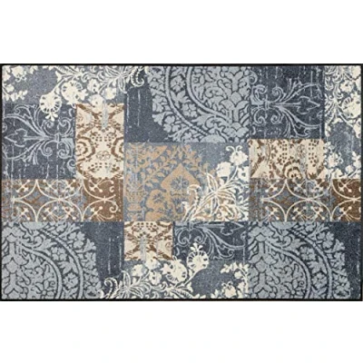 Image of wash + dry Door Mat, Polyester, Grey, 115 x 175 cm