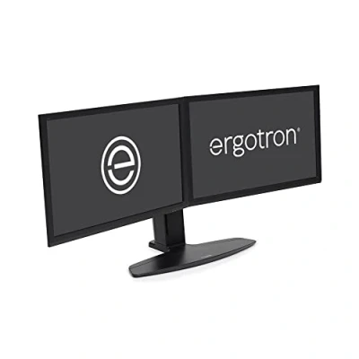 Image of Ergotron Neo Flex Dual LCD Lift Stand for 2 displays black screen size: up to 24&quot;