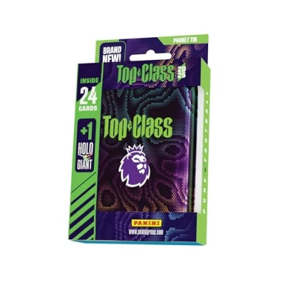 Image of Premier League Top Class Trading Cards 2025 Pocket Tin