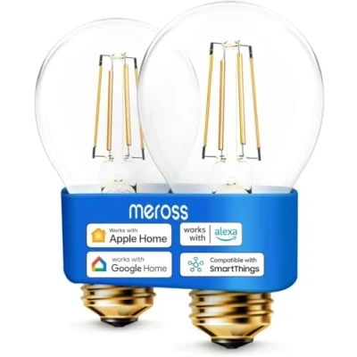 Image of meross Smart WiFi Light Bulb Works with Apple HomeKit Lamp LED Multicoloured Dimmable Compatible Siri, Alexa, Google Home and SmartThings