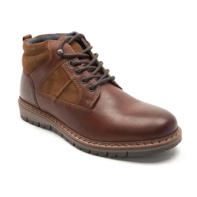 Image of Thomas Crick Men&#039;s &#039;Huxley&#039; Casual Leather Boots, Classic, Comfortable and Stylish, Great for Walking, Perfect with Any Outfit, Closet Staple, Made (Wood)