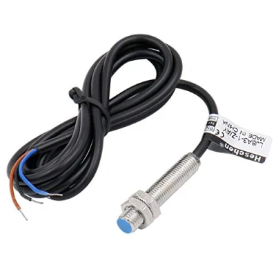 Image of Heschen M8 Inductive Proximity Sensor Switch, Shield Type, LJ8A3 1 Z/AY, Detector 1mm, 10 30VDC 200mA, PNP Normally Closed(NC), 3 Wire