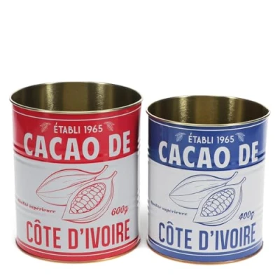 Image of Rex London Medium Cacao storage tins (set of 2)