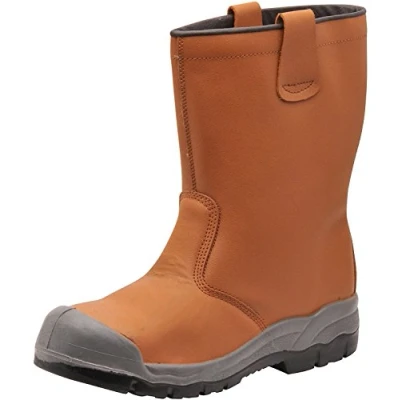 Image of Portwest Steelite Rigger Boot S1P CI (With scuff cap), Size: 42, Colour: Tan, FW13TAR42