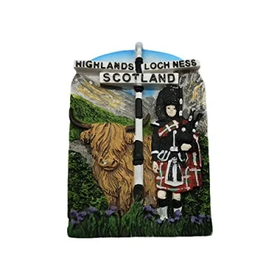 Image of Scotland 3D Highlands Loch Ness Refrigerator Magnet Travel Sticker Souvenirs,Home &amp; Kitchen Decoration Fridge from China