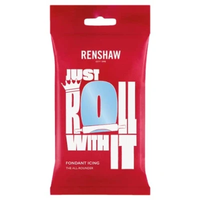 Image of Renshaw Just Roll With It Fondant Icing Baby Blue, 250 g (Pack of 1)