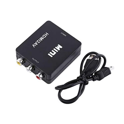 Image of CVBS 720P/1080P HDMI to RCA Composite Audio Video AV Converter (Color : Black)