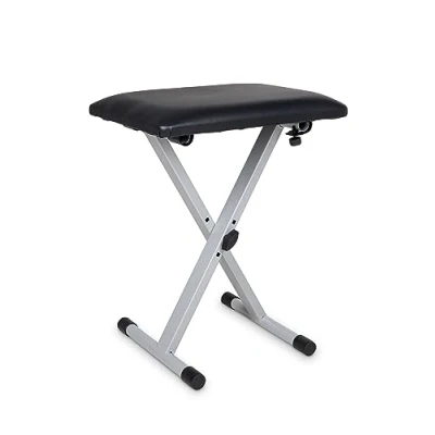 Image of BSX 900529 Keyboard Bench with 3 Different Height Settings Silver/Grey