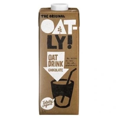 Image of Oatly Oat Drink Chocolate 1L Suitable for vegetarians (3 Packs)