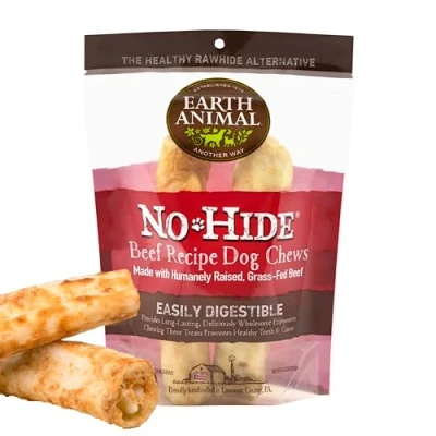 Image of Earth Animal No Hide Beef Medium Chews 2pk 120g