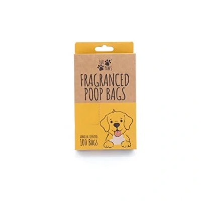 Image of EcoBag 100 Pack Scented Doggy Bags Vanilla 10 Microns Leak Resistant, Recyclable, Heavy Duty Pet Waste Eco Friendly &amp; Durable for Daily Use (260 x 340 mm)
