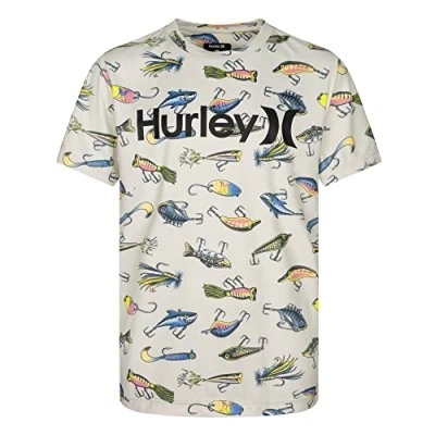 Image of Hurley Boy&#039;s Hrlb Lure Upf S/S Top T Shirt, X6n, 10 Years UK