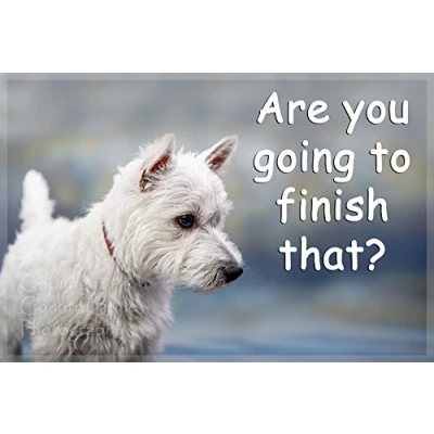 Image of Westie West Highland White Terrier funny Fridge Magnet gift perfect exclusive christmas
