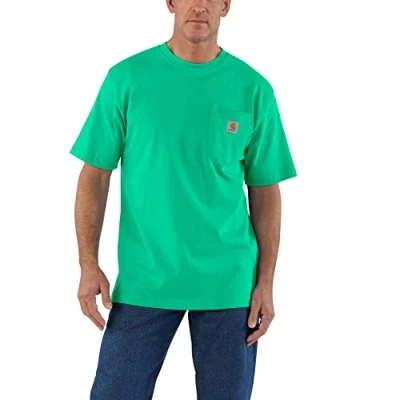 Image of Carhartt Mens Work Pocket Short Sleeve Cotton T Shirt Tee