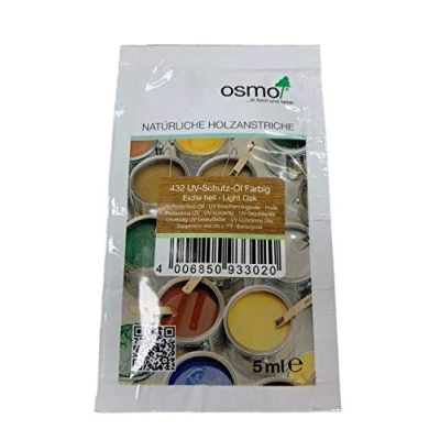 Image of Osmo UV Protection Oil Exterior 5ml Sample Sachet (Light Oak 432)