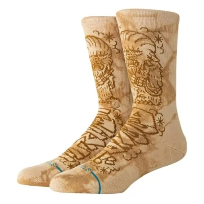 Image of Stance DJ Chewie Crew Socks Star Wars Chewbacca Sand Calf Large