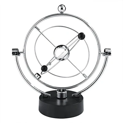 Image of Electronic Perpetual Motion Desk Toy, Movement Swing Ball Electric Wiggler Newtons Cradle Balance Home Office Decoration(A603)