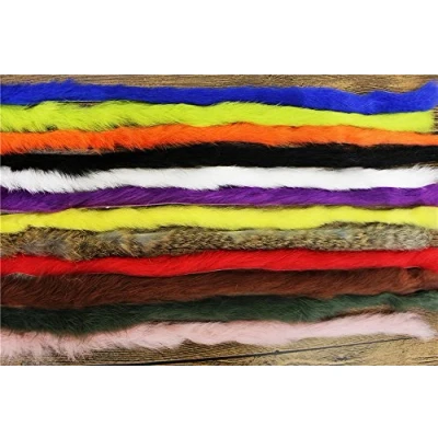 Image of Tigofly 12 colors Rabbit Zonker Strips 5MM Width Steelhead Bass Streamers Fly Tying Materials