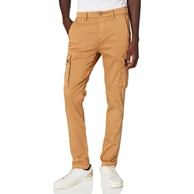 Image of REPLAY Men&#039;s M9649 Jaan Hypercargo Color Jeans, Havana 325, 32W / 30L