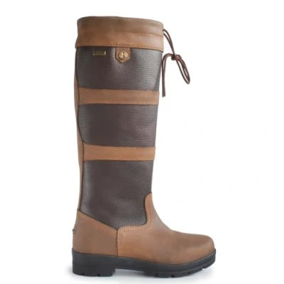 Image of Brogini Pembroke Classic Combo Country Boots in Tan and Chocolate (Tan Chocolate, UK Footwear Size System, Adult, Women, Numeric, Wide, 6.5)
