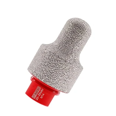 Image of DT DIATOOL Diamond Finger Milling Bits Diameter 20mm to 35mm for Enlarging Beveling Shaping Existing Holes of Porcelain Tile Hard Ceramic Granite Marble, with M14 Thread