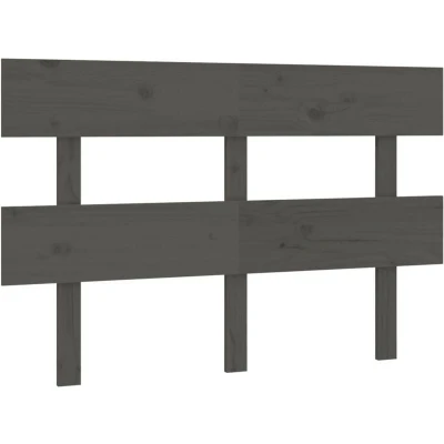 Image of vidaXL Bed Headboard Grey 138x3x81 cm Solid Wood Pine