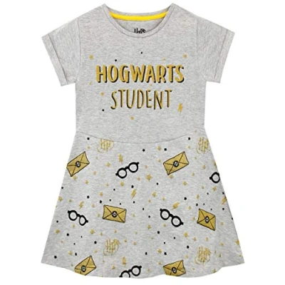 Image of Harry Potter Girls Hogwarts Dress Grey Age 10 to 11 Years