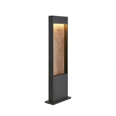 Image of SLV Free Standing Flatt Pole 65 / LED Illumination for Paths, Walls, entrances, Outdoor Garden lamp IP65 3000/4000K 9.7W 400lm Brown, Aluminium, 9.7 W