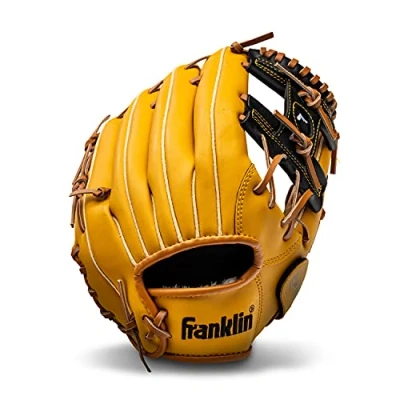 Image of Franklin Sports Baseball and Softball Glove Field Master Mitt Tan, 11&quot;