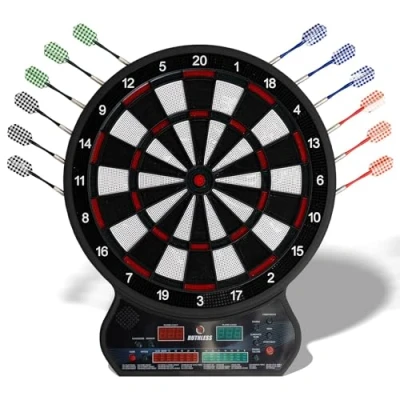 Image of Ruthless R600 Electronic Dartboard Soft Tip inc 4 Sets of Darts 8 players 27 Games