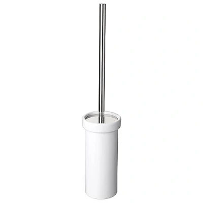 Image of TATAY Martins Toilet Brush, Stainless Steel/Ceramic, Silver, 8 x 40,5