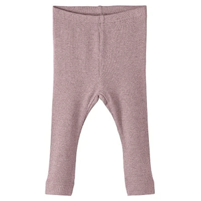 Image of NAME IT Baby Nbnkab Legging Noos, Deauville Mauve/Detail:Melange, 6 9m