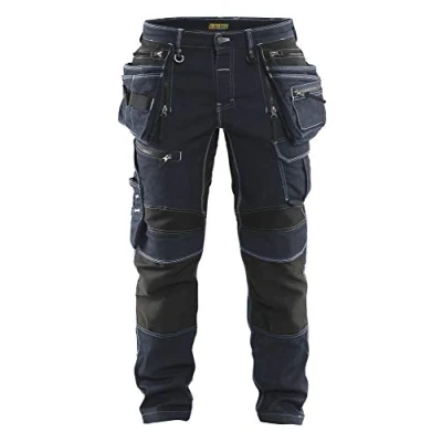 Image of BLÅKLÄDER Craftsman trousers denim stretch Men 30S Navy blue/Black