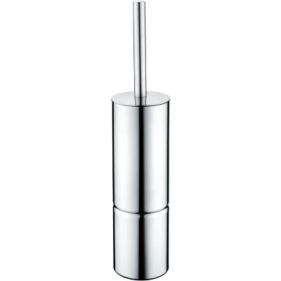 Image of Comp bru c Free Standing Metal Toilet Brush and Holder Chrome Bristan
