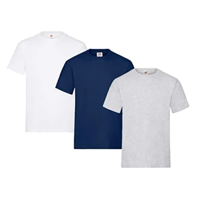 Image of Fruit of the Loom Men&#039;s T Shirt, Pack 3, M