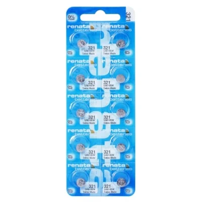 Image of 10 x Renata 321 Watch Battery Swiss Made Silver Oxide 1.5V Also Known as SR616SW