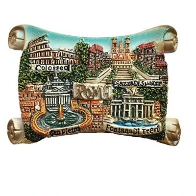 Image of 4 Attractions of Rome Italy 3D Fridge Magnet Souvenir Gift,Home &amp; Kitchen Decoration Magnetic Sticker Roma Refrigerator
