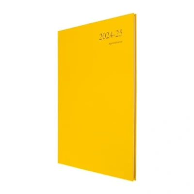 Image of Collins Essential A4 Academic Year 2024 25 Week to View Diary Yellow Mid Planner for Students and Teachers ESSA43M.45 2425 July 2025