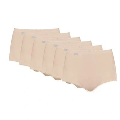 Image of Playtex Brief Woman Essential Cotton Maxi x6, Skin, L