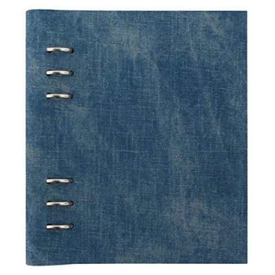 Image of Filofax Clipbook Patterns A5 notebook denim