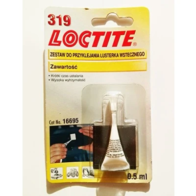 Image of Loctite 319 Car Rear Mirror View Adhesive Kit Glass &amp; Metal Glue