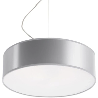 Image of Arena 2 Light Round Ceiling Pendant Silver, E27