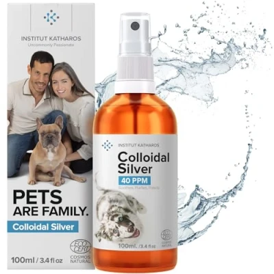 Image of Colloidal Silver Antiseptic Spray All in 1 Treatment: Dogs &amp; Cats ● Skin Issues Relief (Itchy, Allergy, hotspot, Yeast, Dry) 100% Natural Antibiotic Fights Infection (Ear, Eye) Pets Wound Care