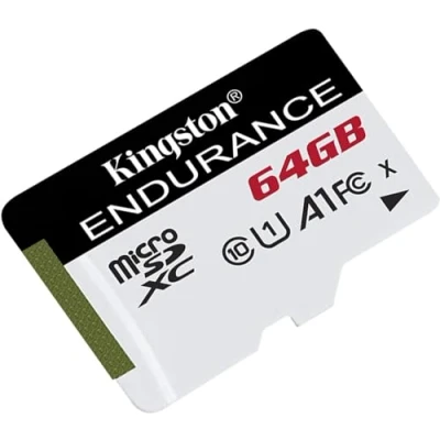 Image of Kingston SDCE/64 GB High Endurance microSD Card 64 GB, Black/ White