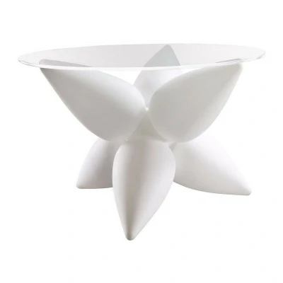 Image of Palma Table 6 Light E27 Outdoor Glass, IP44, Opal White, Clear Glass