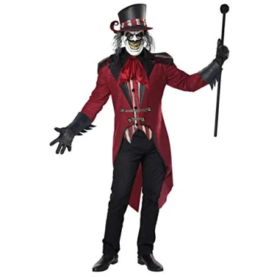 Image of California Costumes CCC 5120 058 Wicked Ringmaster Adult Costume, Large Black/Red Character, Multi Colored