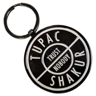 Image of Rock Off officially licensed products Tupac Trust Nobody Keychain One Size