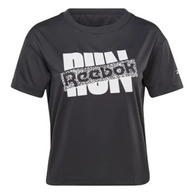 Image of Reebok Run SW Graphic Tee Night Black