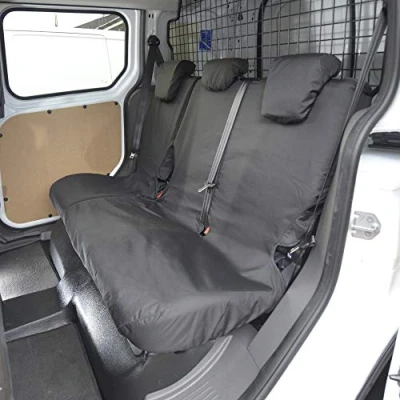 Image of My Van Seat Covers MVSC427BAD3 Tailored Heavy Duty Waterproof Rear Black To Fit Ford Transit Connect Leader (2018 Onwards)